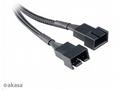 AKASA kabel rozdvojka pro ventilátory, 1x 4-pin fa