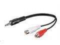 PremiumCord Kabel Jack 3.5mm-2xCINCH M, F 20cm