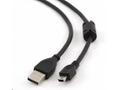 Kabel USB A-MINI 5PM 2.0 1,8m HQ s ferrit. jádrem