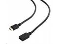 Kabel HDMI-HDMI M, F 1,8m, 1.4, prodlužovací černý