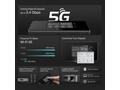 TP-Link M8550 mobilní 5G WiFi 6 router, display, 4