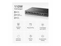 MERCUSYS switch MS112GMP (8xGbE, 2xGbE, 2xSFP, 8xP