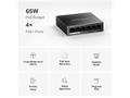 MERCUSYS switch MS106GP (6xGbE, 4xPoE+,65W, fanles