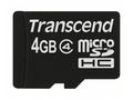 TRANSCEND MicroSDHC karta 4GB Class 4, bez adaptér