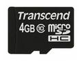 Transcend 4GB microSDHC (Class 10) paměťová karta 