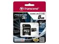 TRANSCEND MicroSDHC karta 8GB Premium, Class 10 UH