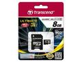 TRANSCEND MicroSDHC karta 8GB Ultimate, Class 10 U