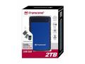 TRANSCEND 2TB StoreJet 25H3B SLIM, 2.5”, USB 3.0 (