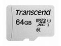 TRANSCEND MicroSDXC karta 64GB 300S, UHS-I U1, bez