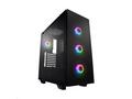 Fortron skříň Midi Tower CMT512 Black, 4 x A.RGB L