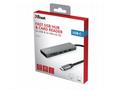 TRUST rozbočovač HALYX, Fast USB-C Hub & Card read