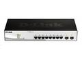 D-Link DGS-1210-10 L2, L3 Smart+ Switch, 8x GbE, 2