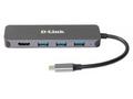 D-Link 5-in-1 USB-C Hub with HDMI, Power Delivery