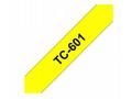 Brother - TC-601, žlutá, černá (12mm)
