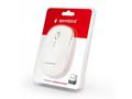 GEMBIRD myš MUSW-4B-01, bílá, bezdrátová, USB nano
