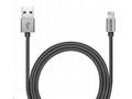 ADATA Lightning kabel MFi titánový pletený
