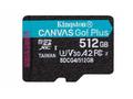 Kingston MicroSDXC karta 512GB Canvas Go! Plus, R:
