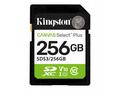 Kingston paměťová karta 256GB Canvas Select Plus G