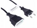 PremiumCord Kabel síťový prodlužovací dvojvidlice 