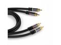 PremiumCord HQ stínený kabel 2x CINCH-2x CINCH M, 