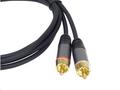 PremiumCord HQ stínený kabel 2x CINCH-2x CINCH M, 