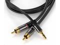 PremiumCord HQ stíněný kabel stereo Jack 3.5mm-2xC