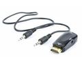 Adaptér C-TECH HDMI na VGA + Audio, M, F