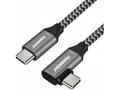 PremiumCord USB-C zahnutý kabel ( USB 3.2 GEN 2x2,