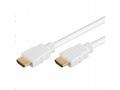 PremiumCord HDMI High Speed + Ethernet kabel, whit