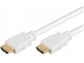 PremiumCord HDMI High Speed + Ethernet kabel, whit