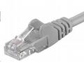 PremiumCord Patch kabel UTP RJ45-RJ45 CAT6 1m šedá