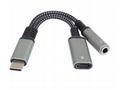 PremiumCord Redukce USB-C, 3,5mm jack s DAC chipem