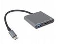 PremiumCord Adaptér USB-C na HDMI + USB3.0 + PD, r