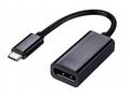 Adaptér C-TECH Type-C na Displayport, M, F, 15cm