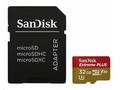 SanDisk MicroSDHC karta 32GB Extreme PLUS (10MB, s