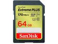 SanDisk Extreme PLUS SDXC 64GB 170MB, s V30 UHS-I