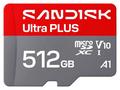 Sandisk Ultra PLUS micro SDXC karta 512GB UHS-I, V
