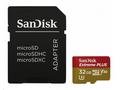 SanDisk MicroSDHC karta 32GB Extreme PLUS (R100, W