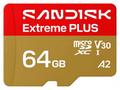 SanDisk MicroSDHC karta 64GB Extreme PLUS (R200, W