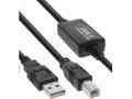 PremiumCord USB 2.0 repeater a propojovací kabel A