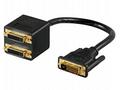 PREMIUMCORD Adapter DVI-D (24+1) male => 2x DVI-D 