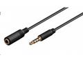 PremiumCord Jack 3.5mm 4 pinový M, F 2m