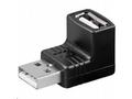 PremiumCord USB redukce A-A, Male, Female 90°