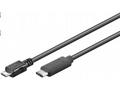 PremiumCord Kabel USB konektor C, male - USB 2.0 M