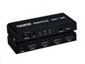 PremiumCord HDMI switch 3:1 kovový, dálkové ovl.