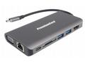 PREMIUMCORD Převodník USB3.1 typ C na HDMI+VGA+RJ4