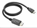 Kabel C-TECH DisplayPort, HDMI, 1m, černý