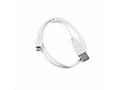 C-TECH Kabel USB 2.0 AM, Micro, 2m, bílý