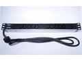 PREMIUMCORD Panel napájecí do 19" racku 1U, 10xIEC