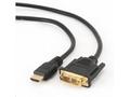 Gembird kábel HDMI (M) na DVI (M), pozlátené konek